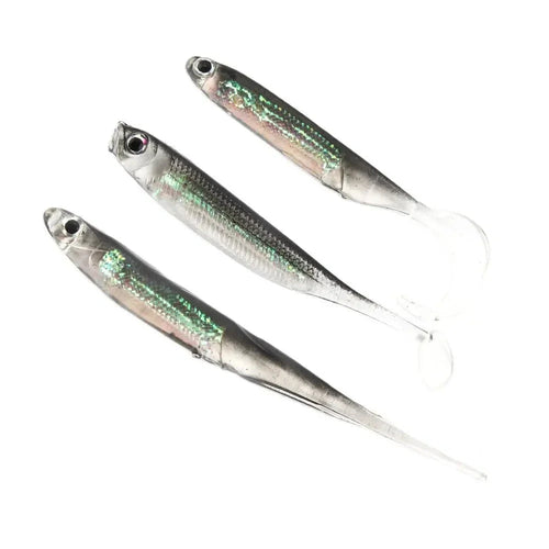 5Pcs Soft Bait Rainbow Minnows