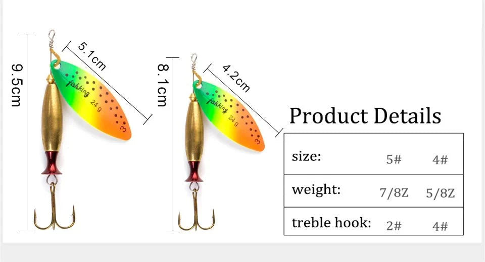 FISH KING Metal Spinner Lure